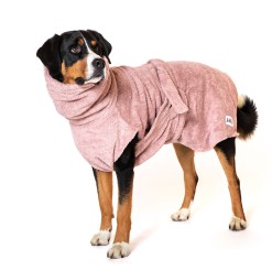 Hundebademantel  "Pink Berry" 