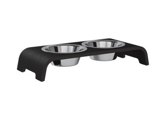 dogBar® | Classic  | Eiche dunkel | Edelstahl  |  S-Large 