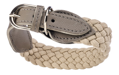 BRAID | TAUPE | Halsband + Leine 